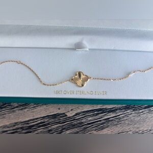 Rachel Zoe Gold Clover Bracelet